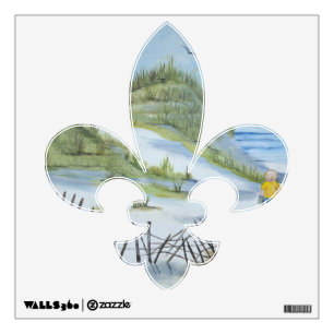 Beach watercolor wall sticker