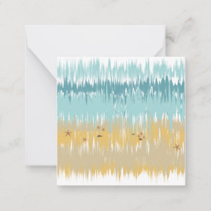 Beach wave note card