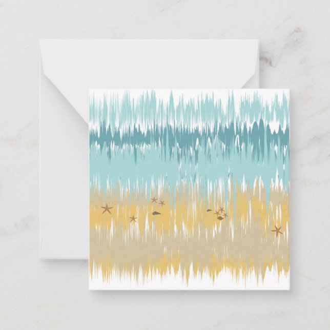 Beach wave note card (Front)