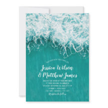 Beach Wave Ocean Destination Nautical Wedding