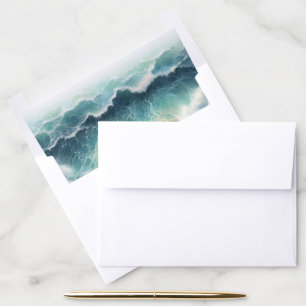 Beach Waves Envelope Liner