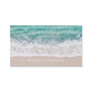 Beach Waves Professional Surf Swim Instructor Business Card