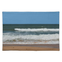 Beach Waves Sand Seashore Ocean Seascape Blue Sky