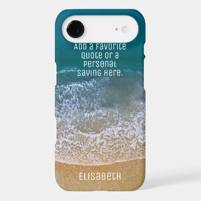 Beach Waves Sand Shore Personalize Case-Mate iPhone Case (Back)