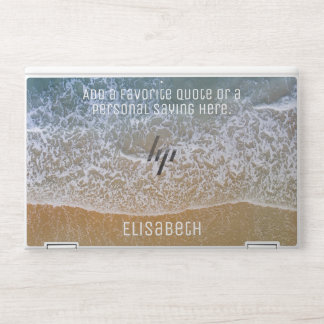 Beach Waves Sand Shore Personalize HP Laptop Skin