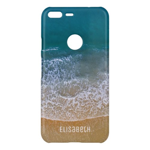 Beach Waves Sand Shore Personalize Uncommon Google Pixel XL Case