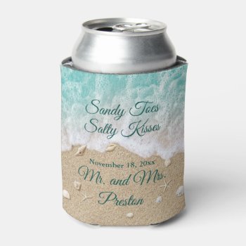 Beach Waves Sandy Toes Cooler by prettyfancyinvites at Zazzle