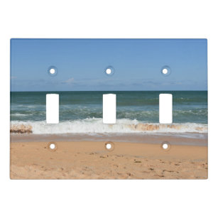 Beach Theme Wall Plates Light Switch Covers Zazzle Beach Waves Seas Ocean Tropical Decor Light Switch Cover