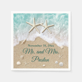 Beach Waves & Starfish Napkins