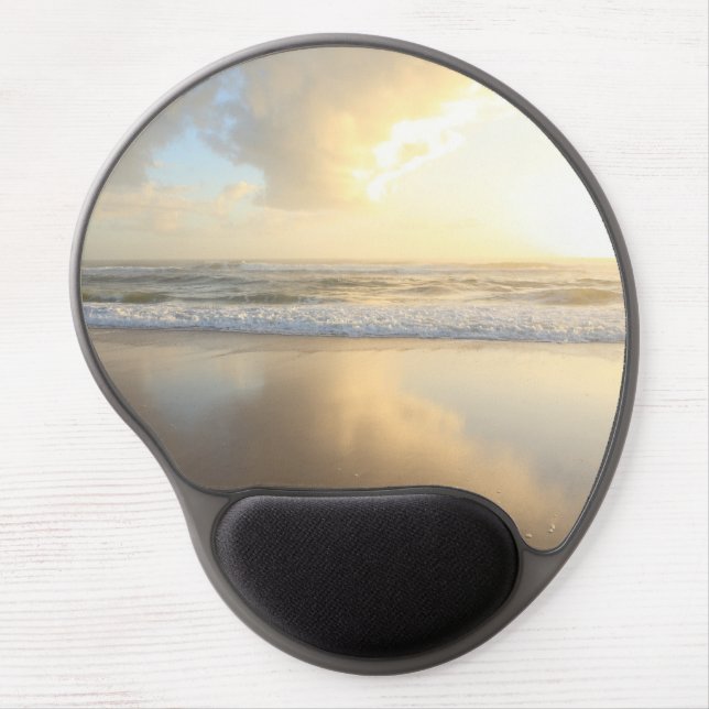 Beach Waves Sunrise  Gel Mouse Pad (Front)