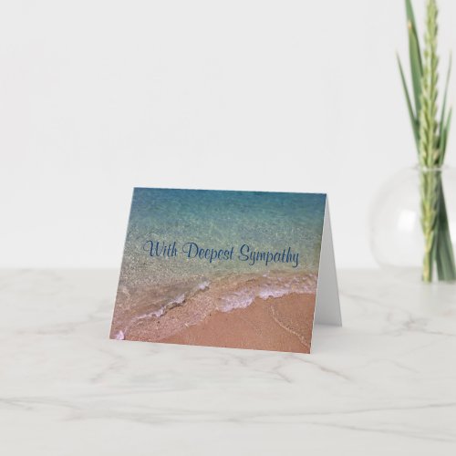 Beach Waves Sympathy Card