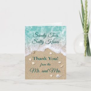 Beach Waves Thank You Card