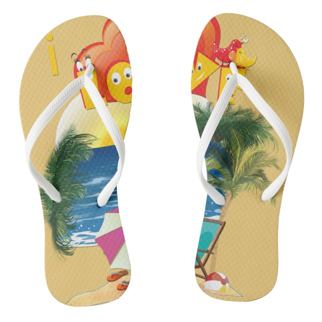Beach wear flip flops (Footbed)