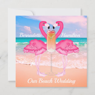 Beach Wedding 2 Invitation