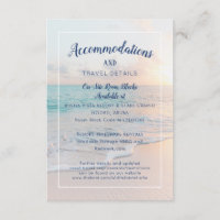 Beach Wedding Accommodations Welcome Dinner
