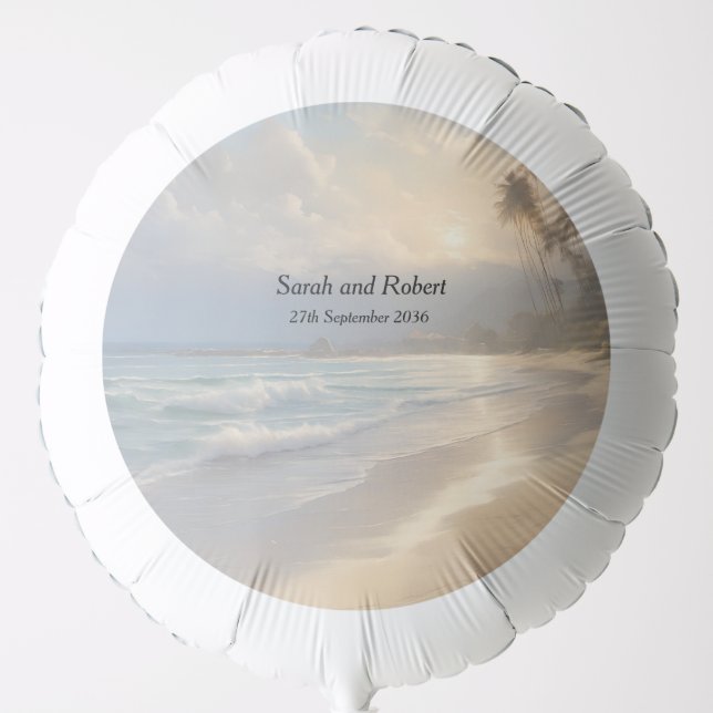 Beach Wedding Balloon (Front)