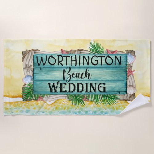 Beach Wedding  Beach Towel