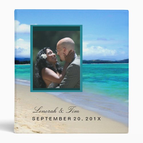 Beach wedding binder