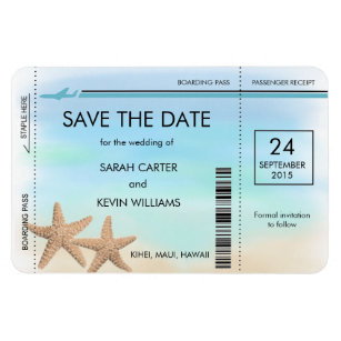 Save The Date Beach Refrigerator Magnets Zazzle