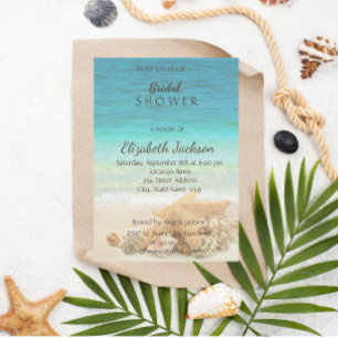 Beach Wedding Bridal Shower Invitation