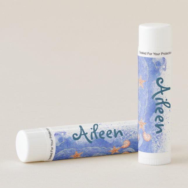 Beach Wedding Bridesmaid Gift Idea Lip Balm (Front)