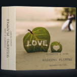 Beach Wedding Couple, Love 3 Ring Binder<br><div class="desc">Beach wedding planner.</div>