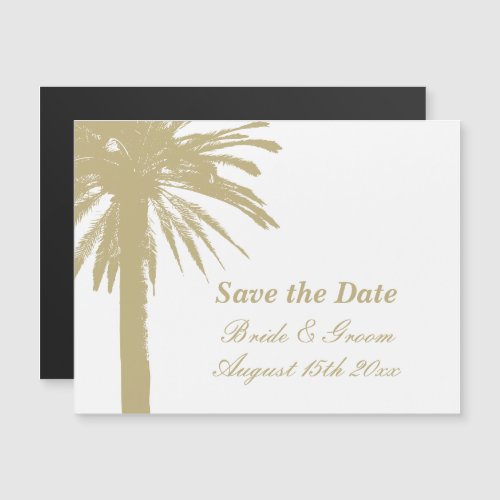 Beach wedding custom magnetic save the date card