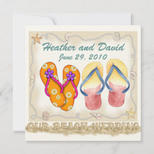 Beach Wedding Customer Revision Invitation