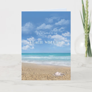 Beach Wedding (customizable) Invitation
