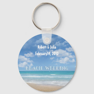 Beach Wedding (customizable) Keychain
