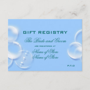 beach wedding enclosure card