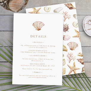 Beach Wedding Enclosure Card