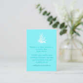 Beach Wedding enclosure cards (Standing Front)