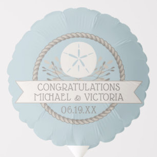 Beach Wedding Engagement Custom Balloon