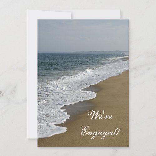 Beach Wedding Engagement Party Invitation