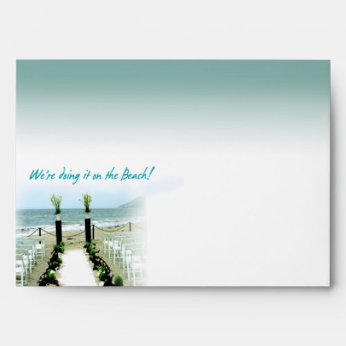 Beach Wedding Envelope