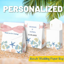 Beach Wedding Favor Box