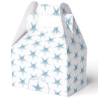 Beach Wedding Favor Boxes Watercolor Starfish