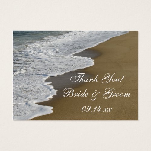 Beach Wedding Favor Tags Business Card