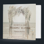 Beach Wedding Floral Arch  3 Ring Binder<br><div class="desc">Beach wedding planner.</div>