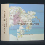 Beach Wedding Flowers 3 Ring Binder<br><div class="desc">Beach wedding planner.</div>