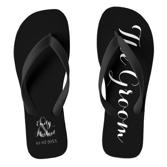 groom flip flops