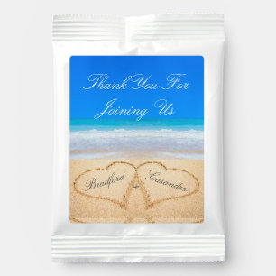  Beach Wedding Hearts in Sand Welcome Margarita Dr Drink Mix