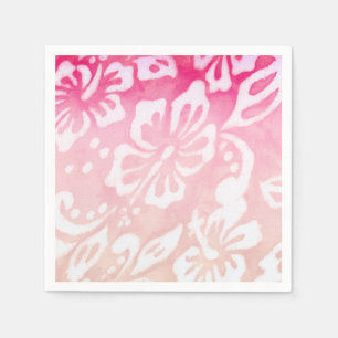 Beach Wedding Hibiscus Flower Luau Party Love Napkins