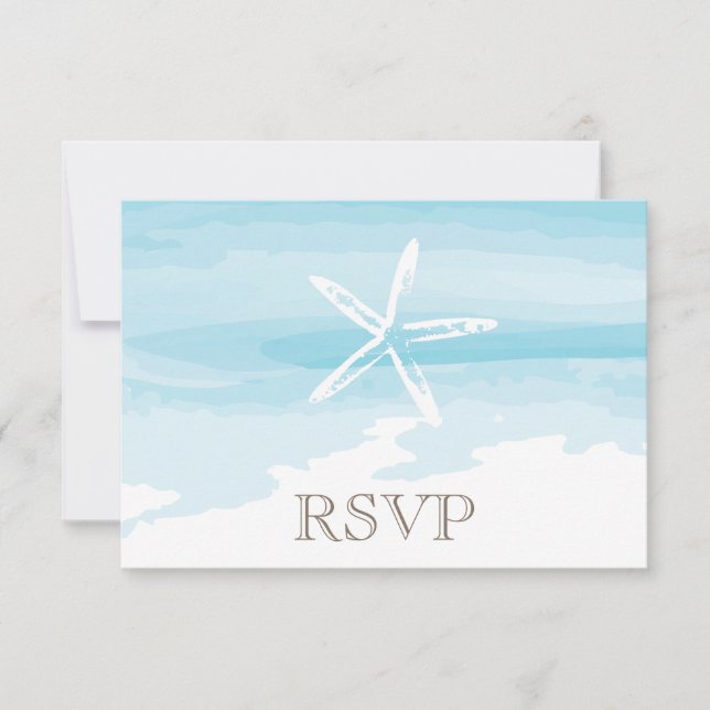 Beach Wedding ı RSVP Card (Front)