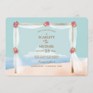 Beach Wedding Invitation