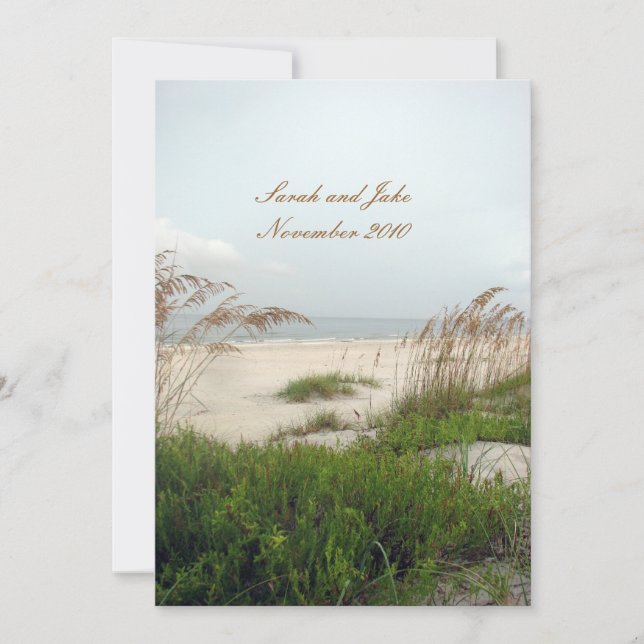 Beach Wedding Invitation (Front)