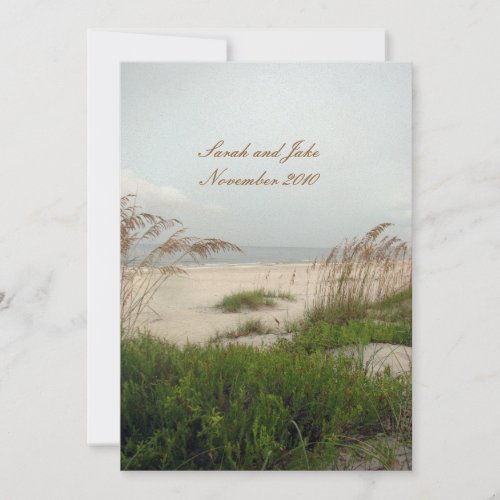 Beach Wedding Invite
