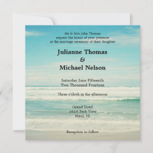 Beach Wedding Invitation