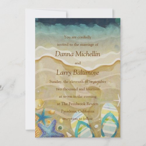 Beach Wedding Invitation